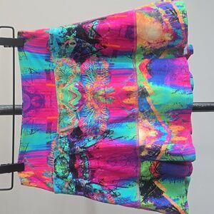 Dona Jo Bright Multicolored Tennis/Golf/Pickleball Skirt